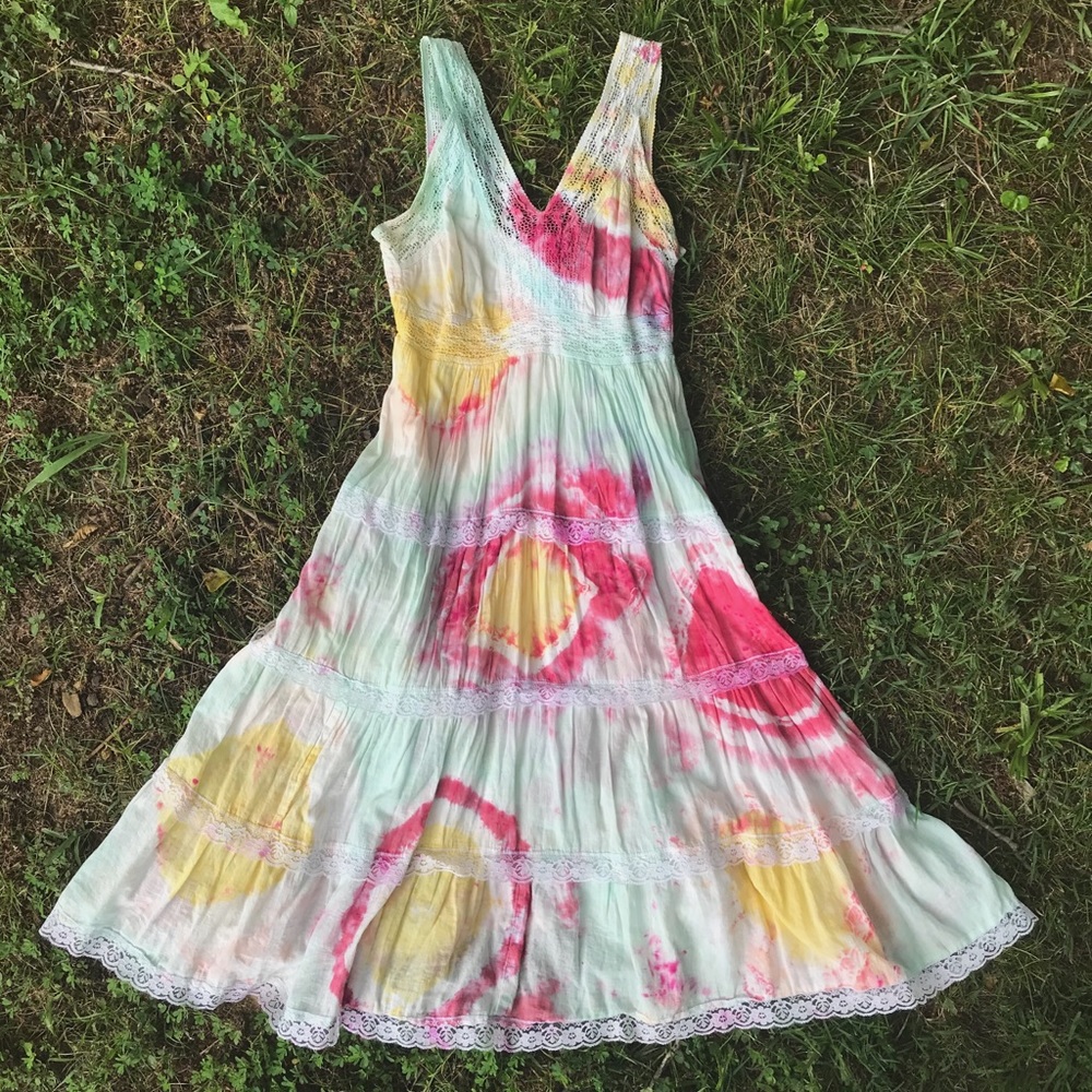 Tie dye summer sundress